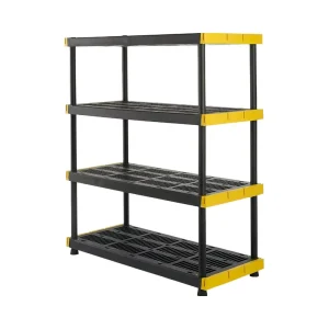 Plastic Storage Shelving Unit Heavy Duty Shelf Capacity Indoor Storage Organization Plastic Rack