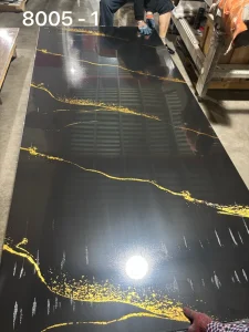 Plastic UV Gilding Interlocking Wall Panels Waterproof Fireproof for Commercial Interior Use in Hospitals Hotels and Villas