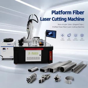 Platform Laser Cutting Machine 4-Axis for Non-Circular Shaped Profiled Tube Special Profile Irregular Metal Pipe Auto 3-Chuck
