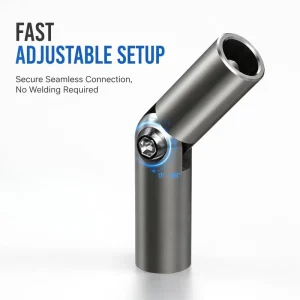 Polished 304 Stainless Steel Villa Staircase Handrail Adjustable Elbow Joint for Handrail Railing