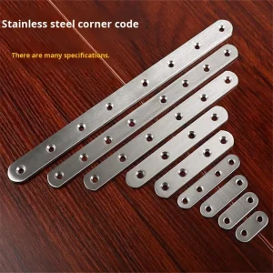 Polished Stainless Steel Single-side Straight Angle Iron Connector Flat Angle Piece Fixing Bracket