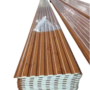 Polyurethane Foam Sandwich Panels Exterior Wall Roof EPS Foam Siding House Insulated Prefab Warehouse Hospital