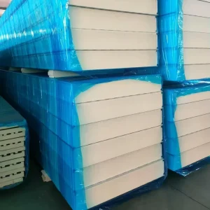 Polyurethane PU Sandwich Panel Outdoor Fire Resistant Eco Friendly Modern Design Wall Panel for Steel Structure Buildings