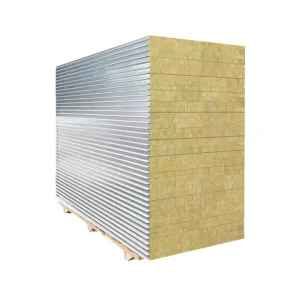 Polyurethane Rock Wool Sandwich Panel Fireproof and Heat Insulation Light Partition Wall Foam Board Color Steel Cladding Board