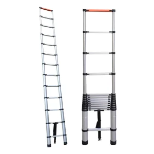 Portable 3.8m (12.5ft) Soft Closing Telescopic Ladder