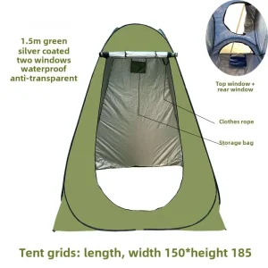 Portable Foldable Eco-Friendly Camping Tent Adults Kids UV Protection Beach 1-2 Person Summer Outdoor Use