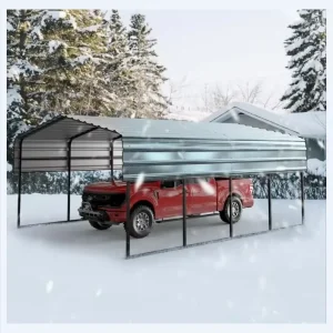 Portable Retractable Car Parking Canopy Prefabricated Galvanized Steel Truck Shed Boat Shed Traditional Design Carport Tent