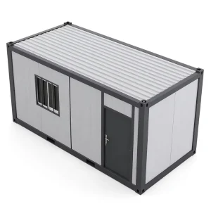 Portable Security Guard Booth Flatpack Container House for Industrial Park Entrance