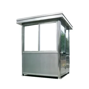 Portable Sentry Box Outdoor Security Guard Booth Watchhouse for Schools Warehouses Hotels Parks Hospitals