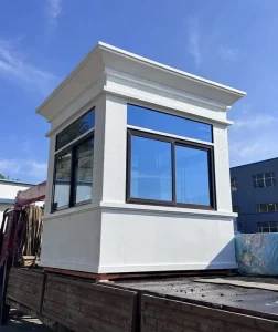 Portable Small Prefabricated Security Guard Booth Mini Guard House for Shopping Areas