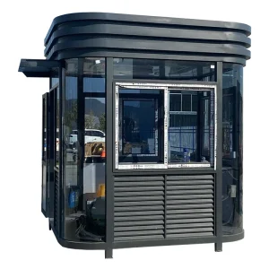 Portable Steel Sentry Box Waterproof Outdoor Security Guard Booth Prefabricated Toll Booth Tool Room for Carport