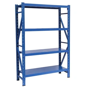 Powder Coated 100~300kg Stacking Storage Shelves and Units Boltless Spare Parts Metal Shelving Rack