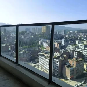 Powder Coated Galvanized Steel Outdoor Staircase Handrail Balustrade for Public Buildings