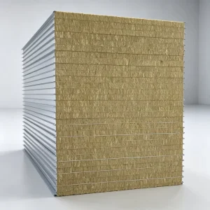 Practical Fireproof High-load-bearing Metal Rock Wool Sandwich Panels For Warehouse Wall Insulation Panel Eco-Friendly Panel