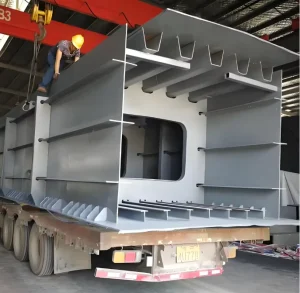 Pre Engineered Building (PEB) Steel Components Welding Cutting Waterproof Primary Secondary Framing for Logistics Centers