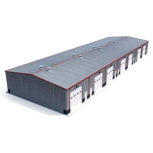 Pre-Engineered Modern Steel Industrial Building for Outdoor Warehouse and Workshop