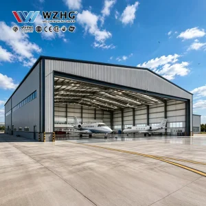 Pre Engineered Steel Frame Aircraft Hangar for Aviation Facilities