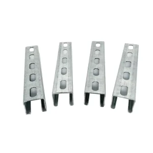 Pre Galvanized Stainless Steel 41×41 Slotted Seismic Bracing Fixing Bracket Modern Villa Construction Support Strut Channel