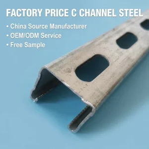 Pre Galvanized Stainless Steel C-shaped Channel Anti-Corrosion Purlin Strut for Industrial Workshop