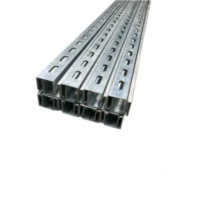Pre Galvanized Steel Slotted C Channels Structural Channels Steel 41X62mm