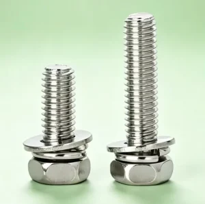 Pre assembled Hex Cross Recessed Combination Bolt 304SS 3 in 1 Screw with Flat & Spring Washer for Metal Connection