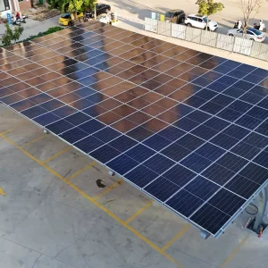 Pre assembled Solar Carport Mounting System Galvanized Steel Structure for Multi Car Parking