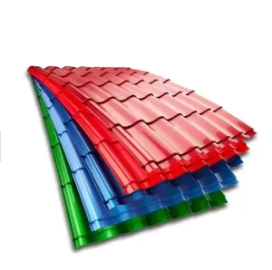 Pre coated Corrugated Galvanized Aluminum Steel Roof Panels 0.15-1.5mm Thick Patterned