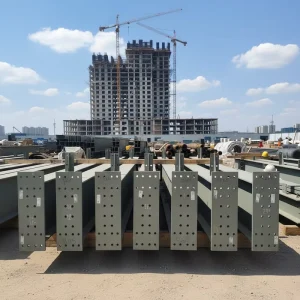 Pre fabricated H shaped Steel Components end plate Connections