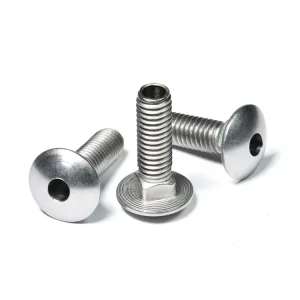Precision Threaded Button Head Carriage Bolt with Internal Hex for Robotic Joints