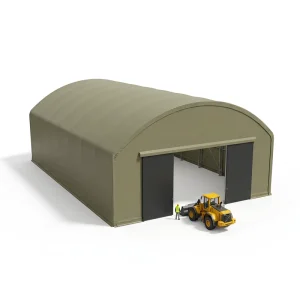 Prefab Fabric Ore Storage Building 30m Wide PVDF Membrane Corrosion Resistant