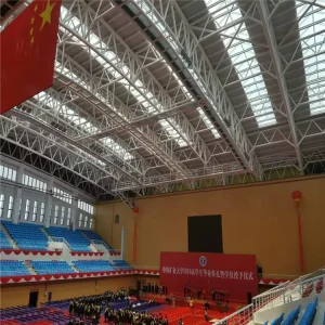 Prefab Gymnasium Steel Truss Customized Size Steel Structure Roof Design