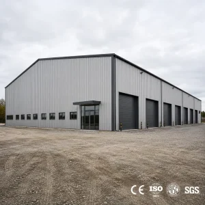 Prefab Metal Workshop Building Quick Installation Sandwich Panel Steel Structure Warehouse Shed