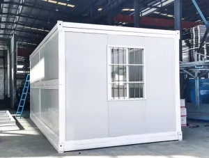 Prefab Modular Steel Housing Flat Pack Design Office Villa Hotel Mall Sandwich Panel Z Shaped 20ft Foldable Container House