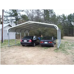 Prefab Outdoor Vehicle Boat Shelter Kit Steel Carport 20×20 Canopy Mobile Car Parking Portable Metal Garage