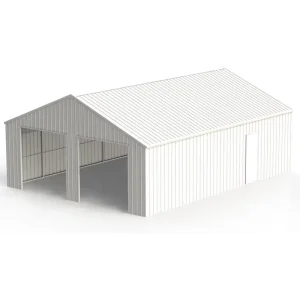 Prefab Portable Steel Tube Frame Carport, 33×25 ft Metal Garage