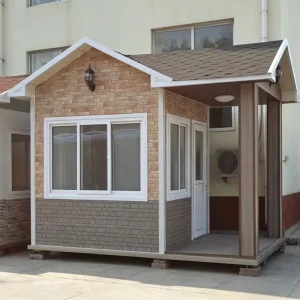 Prefab Security Cabin Guard Booth Stainless Steel Station Booth EPS Prefabricated Guard Room House