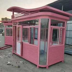 Prefab Stainless Steel Guard Booth Service Room Sentry Box Security Station Cabin