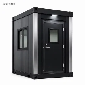 Prefab Steel Expandable Container Security Guard House with Modern Design Custom Size Water & Electric Systems for Villa Use