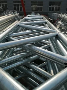 Prefab Steel Pipe Truss Cantilever Canopy Galvanized Steel Truss Roof for Stadium