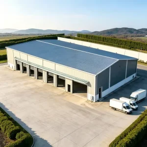 Prefab Steel Small Factory Metal Warehouse with Maintainable Frame Components