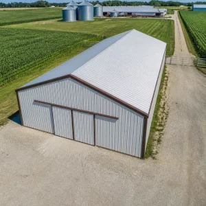 Prefab Steel Structure Agricultural Warehouse Insulated Sandwich Panel Metal Shed