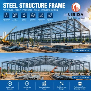 Prefab Steel Structure Boat Hangar Anti rust Waterfront Ship Repair Workshop Windproof Seismic Resistant Yacht Storage