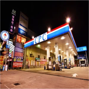 Prefab Steel Structure Building Modern Designed Steel Frame Gas Petrol Station Canopy Awning