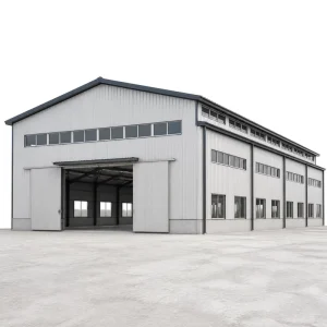 Prefab Steel Structure Warehouse Workshop Building Metal Frame Industrial Garage Shed Factory Large Span PEB Tekla BIM