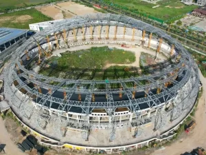 Prefab Steel Truss Structure Roof Metal Tube Girder for Arena Stadium Gymnasium Building
