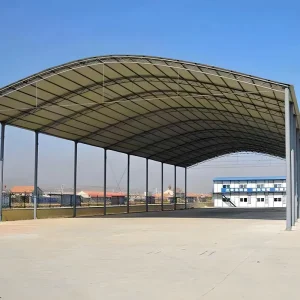 Prefabricated Clear Span Metal Building & Roofing System for Industrial Shelters Farm Barns Carports & Market Pavilions
