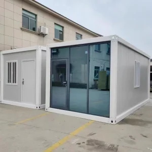 Prefabricated Detachable Modular Container House Prefab ADU Sunroom with a Glass Curtain Wall