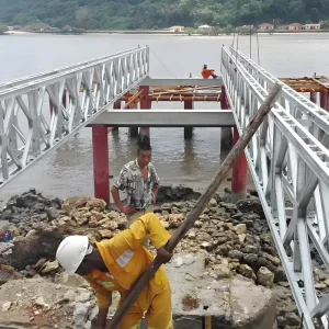 Prefabricated Galvanized Bailey Bridge Panel Trade Fair Exhibition Ground Access