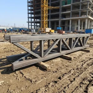 Prefabricated Heavy Steel Truss Roof Rectangular Hollow Structural Section Square Tube Bending Cutting GB Standard Fabrication