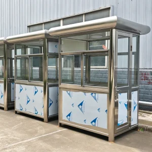 Prefabricated House Guard Booth Gatehouse Prefab Removable Home Steel Structure Building Security Gate Sentry Box